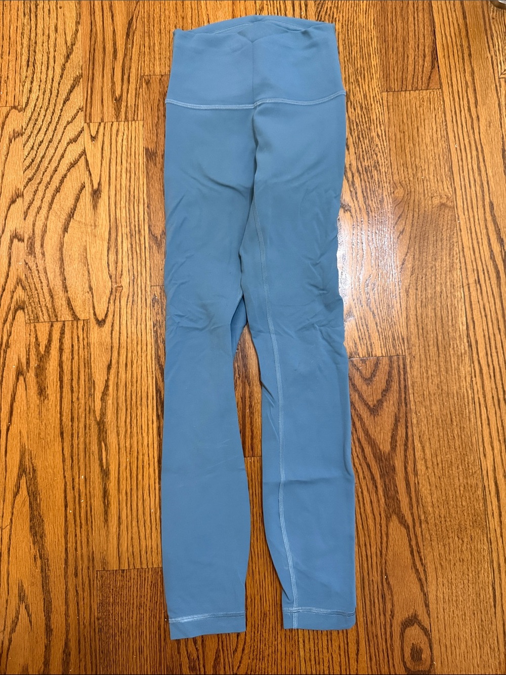 lululemon athletica Dusty Blue High-Waist Leggings